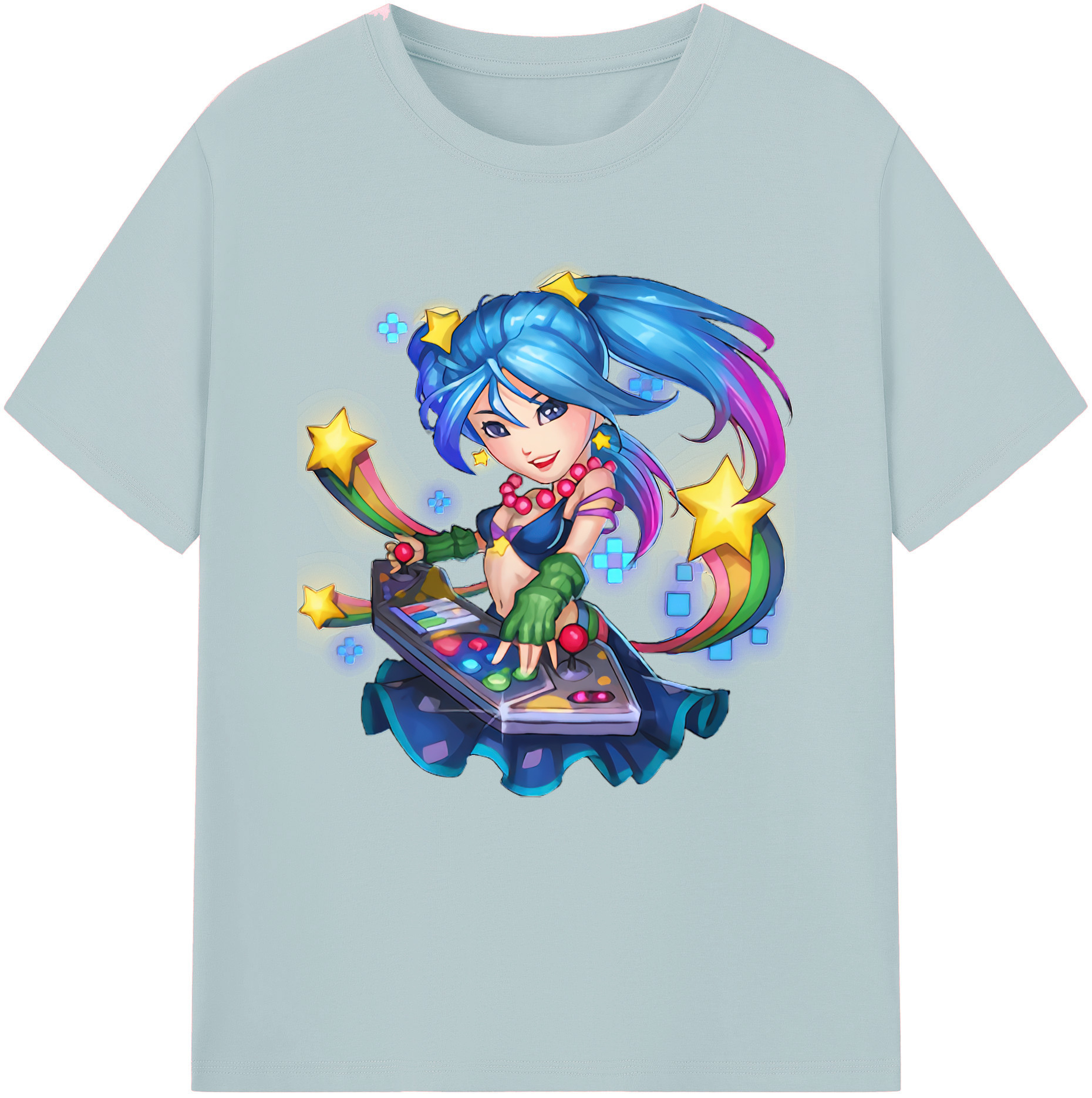 リーグ・オブ・レジェンド League of Legends LOL 綿100％半袖Tシャツ（フロントプリント）